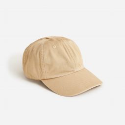 Made-in-the-USA garment-dyed twill baseball cap