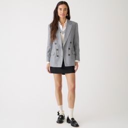 Collection relaxed double-breasted blazer in drapey wool blend