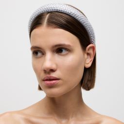 Rhinestone-studded headband