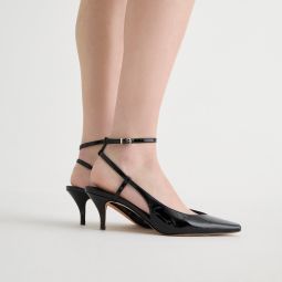 Leona ankle-strap heels in patent leather