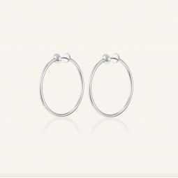Icon Small Hoops - Silver