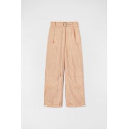 Belted Relaxed Fit Pants