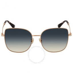 Blue Gradient Irregular Ladies Sunglasses