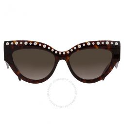 Brown Gradient Butterfly Ladies Sunglasses