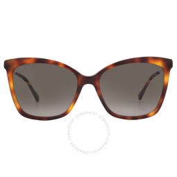 Brown Gradient Butterfly Ladies Sunglasses