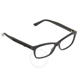 Open Box - Ladies Black Rectangular Eyeglass Frames
