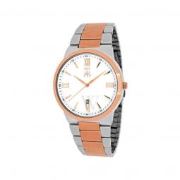 Mens Clarity Stainless Steel Silver Dial