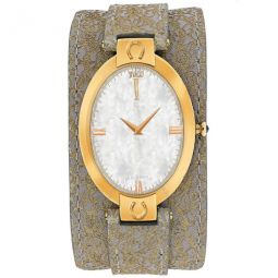 Good Luck White Mother of Pearl Dial Ladies Watch