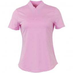 JoFit Womens Chelsea Scallop Golf Polo