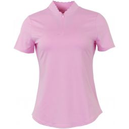 JoFit Womens Chelsea Scallop Golf Polo