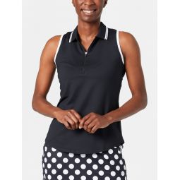 Jofit Womens Cranberry Cosmo Racer Polo Tank