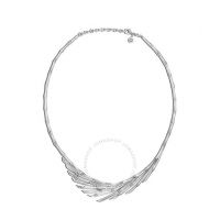 Bamboo Sterling Silver Bib Necklace 16-18 -