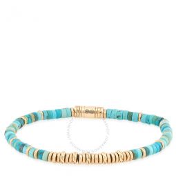 14Ky Heishi Turquoise Bead Bracelet Buggs900984tqxum