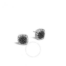 Classic Chain 12MM Silver Stud Earrings -