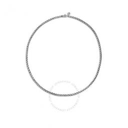 Classic Chain 24 Sterling Silver Box Necklace - Nb6510491x24