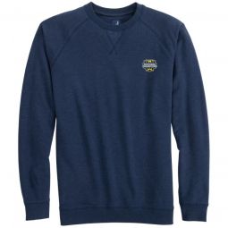 johnnie-O University of Michigan Freeman Crewneck Fleece Golf Sweatshirt - 2023 CFP Champions Logo