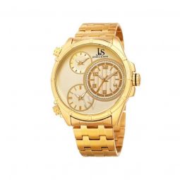 Mens Stainless Steel Gold-tone Dial