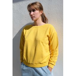 Crux Crop Sweatshirt - Sunshine Yellow