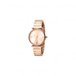 Womens Armonia Stainless Steel Rose Gold-tone Dial