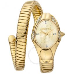 Glam Chic Snake Gold-tone Dial Ladies Watch