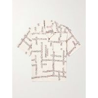 Convertible-Collar Embroidered Cotton Shirt