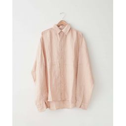 Raw Edge Shirt - Woven Dust Pink