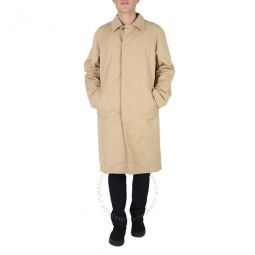 Mens Beige Waterproof Trench Coat, Brand Size 48 (Medium)