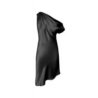 Venus Drop Shoulder Dress - Black