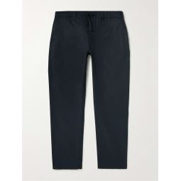 Inverness Coated Cotton-Blend Twill Drawstring Trousers