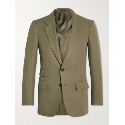 Slim-Fit Cotton-Twill Suit Jacket
