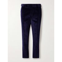 Tapered Cotton-Corduroy Trousers