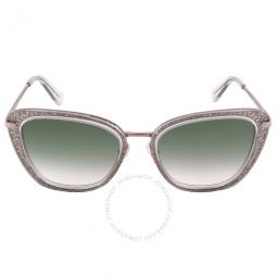 Gray Green Butterfly Ladies Sunglasses