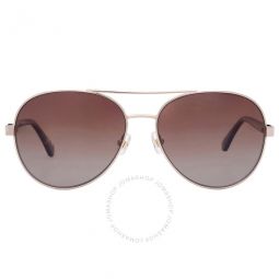 Polarized Brown Gradient Pilot Ladies Sunglasses