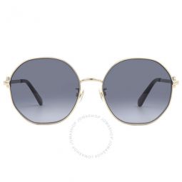 Dark Grey Shaded Round Ladies Sunglasses