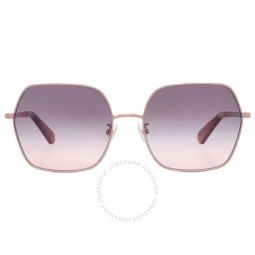 Grey Fuschia Butterfly Ladies Sunglasses