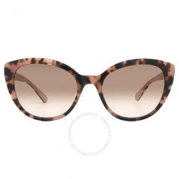 Brown Pink Gradient Cat Eye Ladies Sunglasses