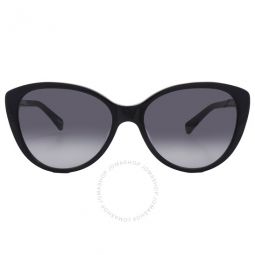 Dark Grey Shaded Cat Eye Ladies Sunglasses