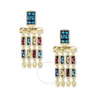 Jack 14K Gold Plated Brass And Jewel Tone Mix Earrings