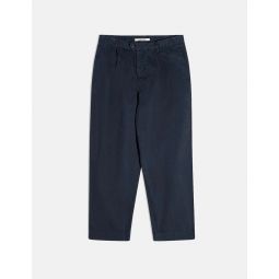 Wick Cropped Trouser - Navy Blue
