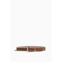 Benny Belt with Antique Silver Buckle in Toffee