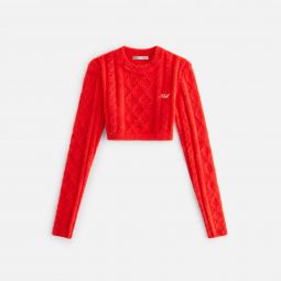 Kith Women Maddox Mohair Cropped Long Sleeve