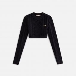 Kith Women Maddox Mohair Cropped Long Sleeve