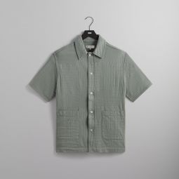 Kith Overdyed Patchwork Boxy Collared Overshirt