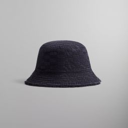 Kith Reversible Bucket Hat in Denim & Sherpa