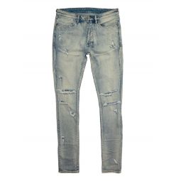 Van Winkle Punk Jeans - Blue Shredded