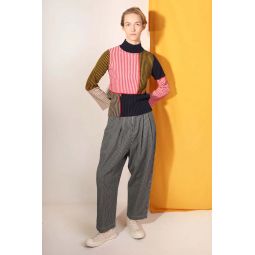 Mega Slacks - Indigo Stripe