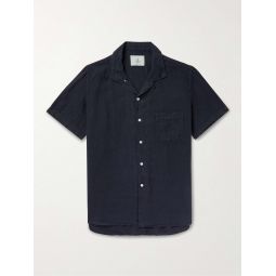 Silveira Convertible-Collar Linen Shirt