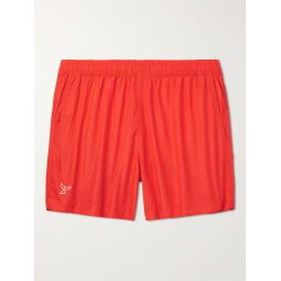 Slim-Fit Mid-Length Embroidered Recycled Swim Shorts