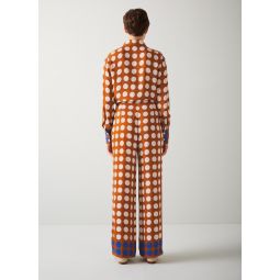 ELISE TROUSERS - CARAMEL BLUE BIRCH