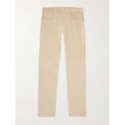 Slim-Fit Stretch-Cotton Corduroy Trousers